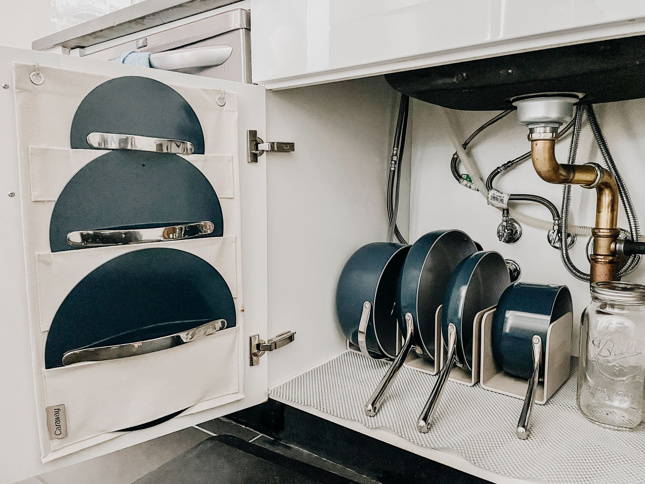 Caraway Home Non Toxic Cookware Storage Solution | SIBE LIFE