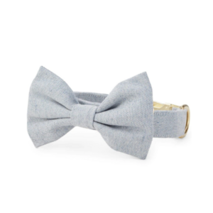 Upcycled Denim Bow Tie Collar