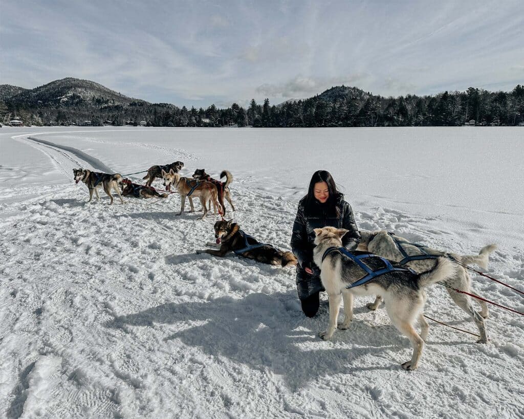 Dog Sledding at Mirror Lake