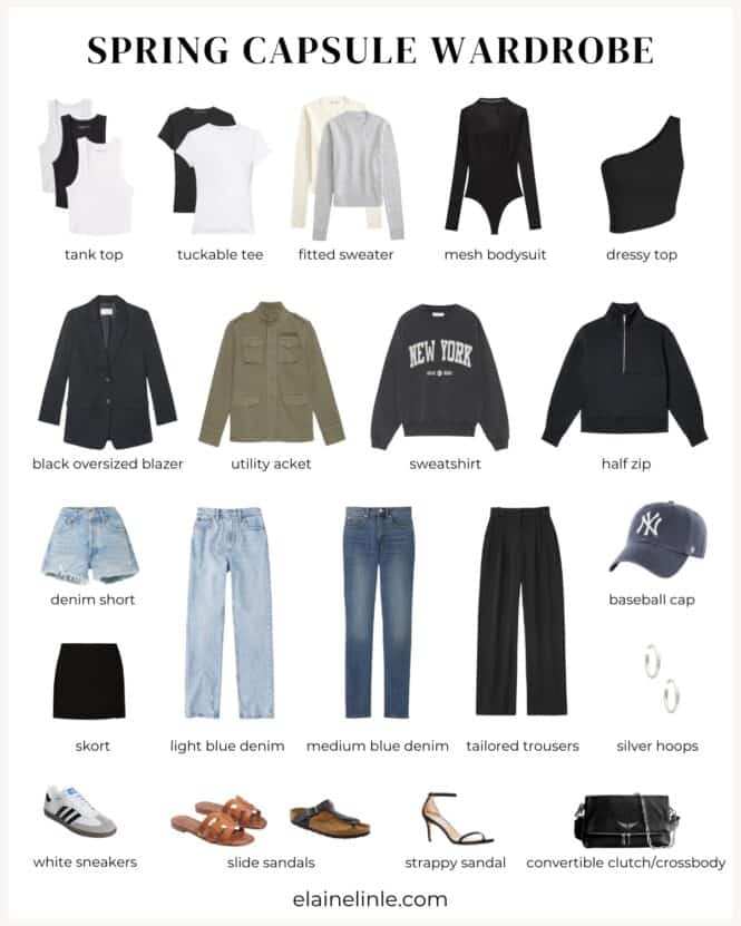 Casual Minimalist 2024 Spring Capsule Wardrobe   2024 Spring Capsule Wardrobe 1 665x831 