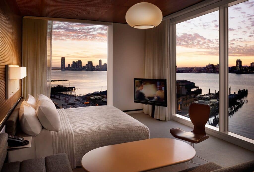 Staycation in NYC: The Standard Highline King Room Hudson RIver Views